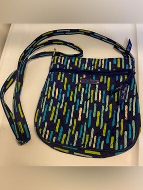 Vera Bradley Crossbody Katalina Showers Print Blue Navy